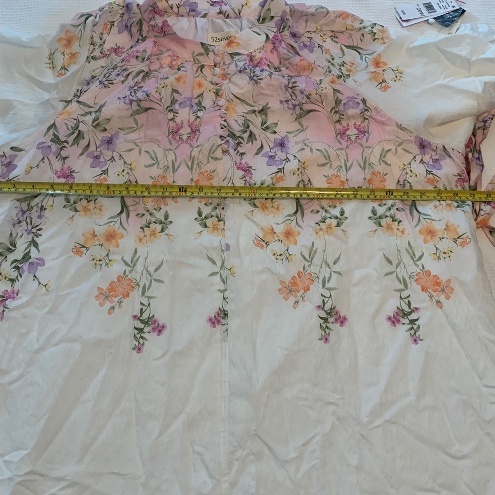 52Seven elegant Floral White and Purple Women's Dress size 20W - Picture 15 of 16